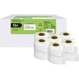 Dymo Rouleau détiquettes 25 x 54 mm blanc 6000 pc(s) fixation permanente 2177563 Etiquette dexpédition