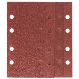 Set de papiers abrasifs pour ponceuse vibrante avec bande auto-agrippante, perforé Bosch Accessories 2607019495 Grain 60, 80, 120 (L x l) 185 mm x 93 mm 1 set