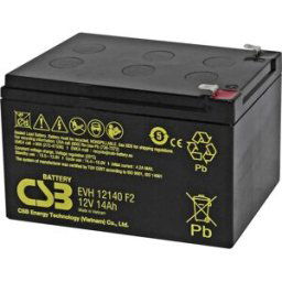 Fey Elektronik EVH12140F2 Batterie au plomb 12 V 14 Ah plomb (AGM) (l x H x P) 151 x 100.3 x 98 mm résistant aux cycles de charge, sans entretien,