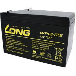 Long WP12-12E WP12-12E Batterie au plomb 12 V 12 Ah plomb (AGM) (l x H x P) 151 x 98 x 98 mm cosses plates 6,35 mm résistant aux cycles de charge,