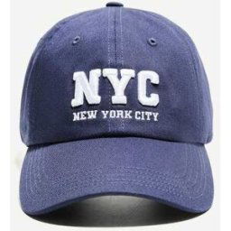 Bershka - Casquette Ã broderies - Bleu-Bleu marine Bleu marine M female