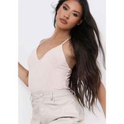 Missy Empire Plunge Strappy Bodysuit Pierre 10 (S) Female