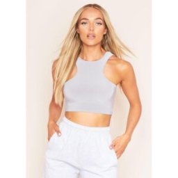 Missy Empire Racer Slinky Top Gris 14 (L) Female