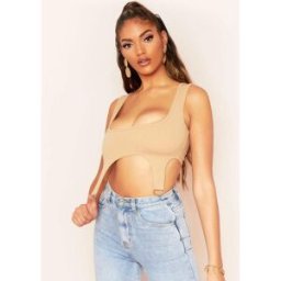 Missy Empire Ring Corset Crop Top Pierre 12 (M) Female