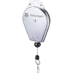 TOOLCRAFT TO-7392612 Câble à ressort, câble de sortie jusquà 1,5 m Capacité de charge (max.) 2 kg