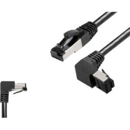 BKL Electronic 144021 RJ45 Câble réseau, câble patch CAT 8.1 S/FTP 5 m noir sans halogène 1 pc(s)