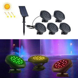 TS-S5403 Solar Disc Sous-marin de la lumière RVB Piscine Spotlight, Spécifications: 5 en 1