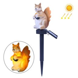 Led Solar Squirrel Squirrel Light Jardin Extérieur Décoration Paysage Lumière (lumière blanche chaude)
