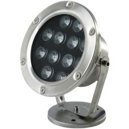 LED lumière sous-marine piscine étang à poissons fontaine étanche paysage lumière 12 W (jaune)