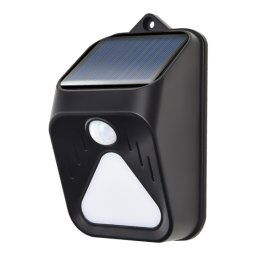 Alarme solaire antivol lumière télécommande alarme à induction du corps humain (noir)