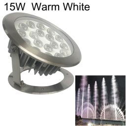 15W Square Park Landscape LED Lumière de piscine sous-marine (lumière blanche chaude)