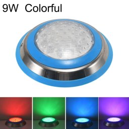 Lumière sous-marine de paysage de lumière de piscine murale en acier inoxydable à LED 9W (lumière colorée)