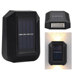 Applique Solaire 6 LED Extérieur Jardin Décoratif Up And Down Light (Blanc Chaud)