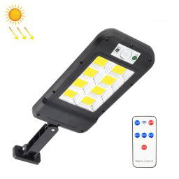 Applique murale solaire extérieure étanche à induction de corps humain éclairage de jardin réverbère domestique 8 x 20COB avec télécommande