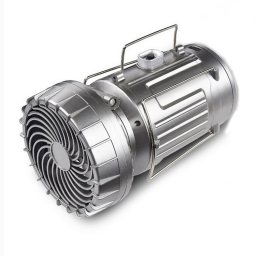 Ventilateur solaire extérieur lumière Camping Light Portable Interrupteur Stretch Horse Lantern, Fiche UE, Type: 9399F Argent