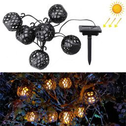 6 en 1 Solar Flame Ball Light String Outdoor Solar Courtyard IP44 Lumière imperméable