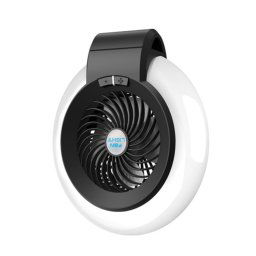TW-8003 Ventilateur portable de camping rechargeable de camping de camping en plein air (noir)