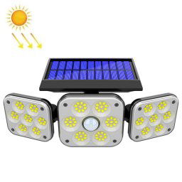 138 LED Solar 3-HEAD ROBILIBLE FLUMES SENSES HUMAN HUMAN SUR LE JARDIN DE JARDIN DE JARDIN DE JARDIN