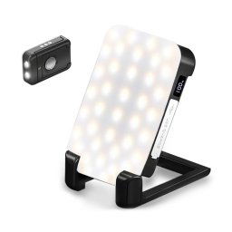 Lampe de camping multifonctionnelle en plein air rechargeable par USB (noir)