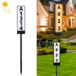 TS-G6704 Température double couleur Solaire Plug-au sol Numéro de la maison