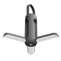Lampes de camping suspendues en plein air pour éclairage de tente, couleur : gris.