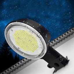 80W LED détection de lumière extérieure IP65 applique murale étanche jardin cour réverbère (lumière blanche)
