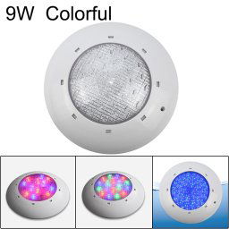 Applique murale de piscine en plastique ABS 9W Lumière sous-marine (colorée)