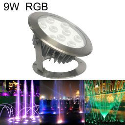 9W Square Park Landscape LED Lumière de piscine sous-marine (RVB)