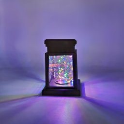 Solar LED Vent Starry Wind Lantern Festival Décoration Retro Cuivre Fil String Light (coloré)