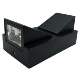 Lumière murale imperméable carrée extérieure, puissance: double k 12W (blanc)