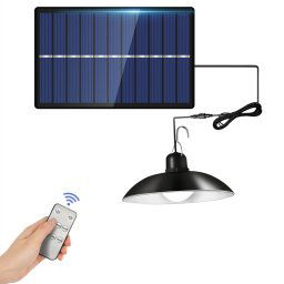 Lustre à ampoule LED solaire d'extérieur étanche IP65, lumières d'intérieur, spécifications : lumière blanche unique avec télécommande