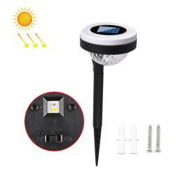 Lampe solaire d'extérieur à LED à double source de lumière, modèle : JG04801 Color Light