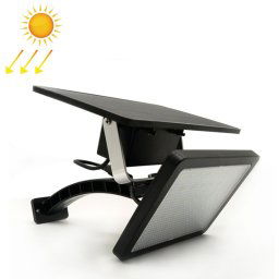 48 LED amovible Solar Light IP65 Cour d'extérieure imperméable à l'eau LED Lampe de rue, Couleur de la lumière: lumière chaude (noir)