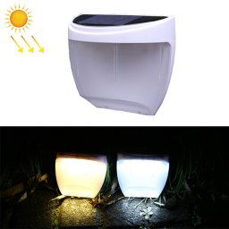 8 LED Contrôle de la lumière Solaire Jardin Solar Clôture en plein air Light pelouse légère lampe de rue (lumière chaude)