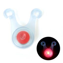 10 PCS Tente de camping en plein air Lampe suspendue en silicone LED Feu arrière d'avertissement de vélo (rouge)