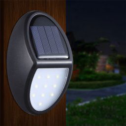 10 LED SMD 2835 IP65 à énergie solaire étanche Cour extérieure LED Applique murale