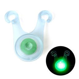 10 PCS Tente de camping en plein air Lampe suspendue en silicone LED Feu arrière d'avertissement de vélo (vert)