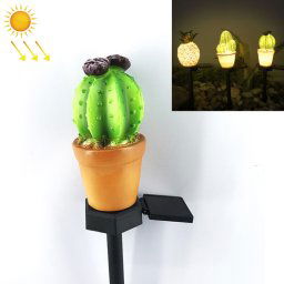 Lampe de paysage de plantes en pot de simulation solaire extérieure LED Courtyard Lawn Light (Cactus à tête unique)