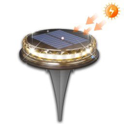 A21 LED LED Sous-terrain Lampe enterrée Solaire Lawn Light Cour d'extérieur Jardin Paysage Lumière de paysage (lumière chaude)