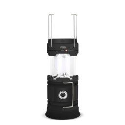 5803 Lampe de camping solaire en plein air LED PORTABLE PORTABLE PORTABLE SORTIE USB (Noir)