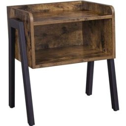 VASAGLE Table d'appoint casier industriel