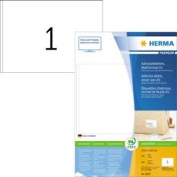 Herma 8690 Etiquette pour adresse 148.5 x 205 mm papier blanc 400 pc(s) imprimante à jet dencre, imprimante laser, imprimante laser couleur, photocopieuse,