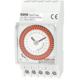Suevia SU290132 Interrupteur horaire pour rail DinO Sup D 230 V/AC programme quotidien