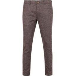 Pantalon Suitable Chino Pico A Carreaux Marron Marron