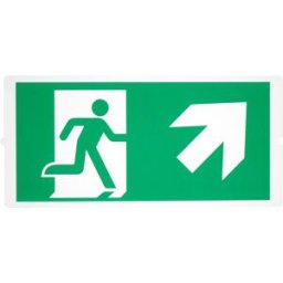 SLV FEUILLE PICTOGRAMME pour luminaire de sortie de secours P-LIGHT, kit de 2, L/H 35,3/16,5 cm