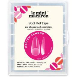 Le Mini Macaron Medium Almond Faux ongles