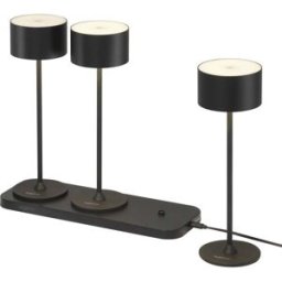 Sygonix 3er Set SY-6627262 Lampe à LED de table LED 5.5 W noir