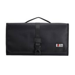 BUBM JFQ-T Sac de rangement en nylon à suspension portable pour bigoudi Dyson (noir)