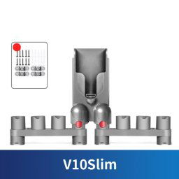 Support mural de rangement pour aspirateur Dyson V10 Slim, support d'accessoires pouvant contenir jusqu'à 10 accessoires