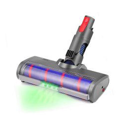 Pour aspirateur Dyson V7-V11 G5, brosse de sol en polaire douce avec affichage de la poussière, lampe LED
